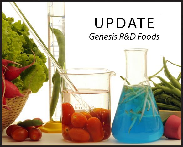 Genesis研发食品版本11.9 +更新到墨西哥包装前，营养事实标签