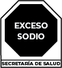 EXCESO SODIO Mexicos包装正面警告封条为过量钠