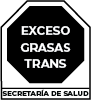 EXCESO GRASAS TRANS - Mexicos前包装警告封条过量反式脂肪