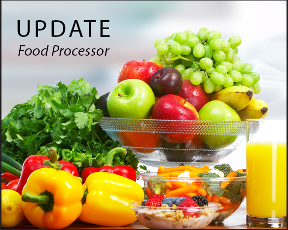 食品加工机11.9更新包括重新设计的食品商业和更多数据库食品